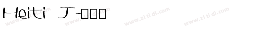 Heiti J字体转换